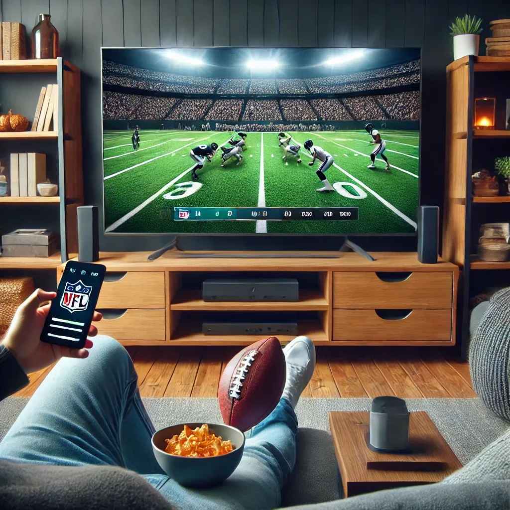 Watch NFL online in HD from your living room using IPTV on a smart TV.