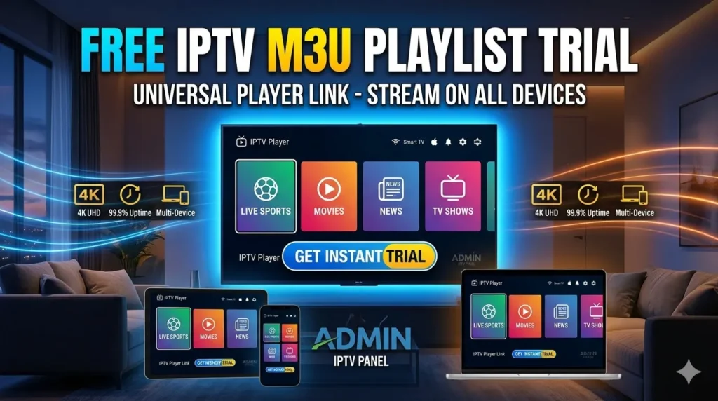 iptv m3u playlist free trial