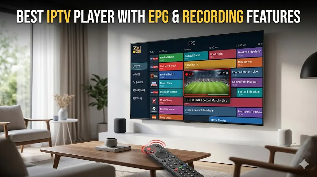 iptv player with epg and recording