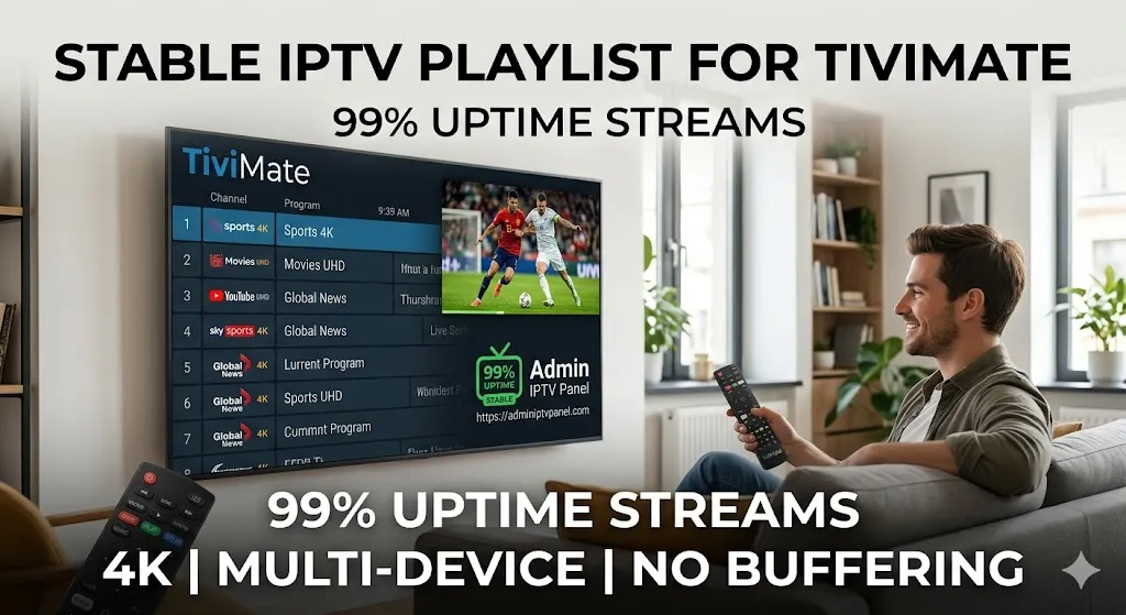 stable iptv playlist for tivimate