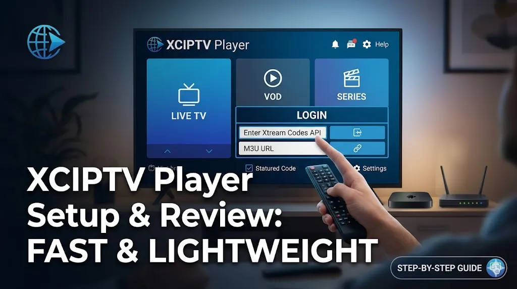xciptv player setup and review